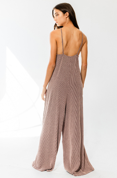 CROSSCRISS HALTER NECK FRONT POCKET JUMPSUIT