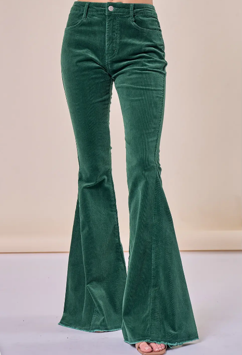 Boho Corduroy Bellbottom Pants