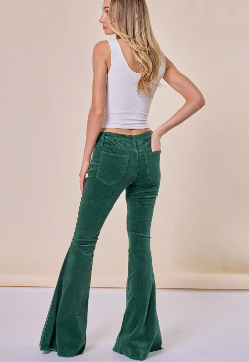 Boho Corduroy Bellbottom Pants